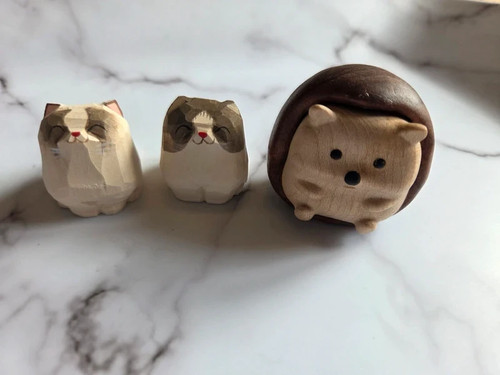 Wooden cats 1 - cats,