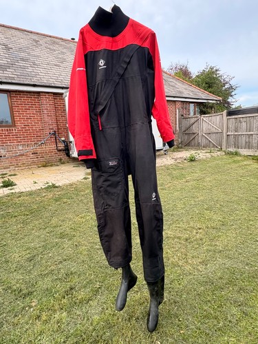 Crewsaver drysuit large red - crewsaver,