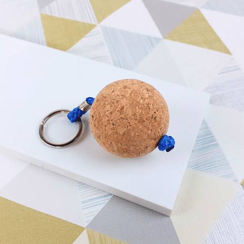 Floating cork keyring - floating,