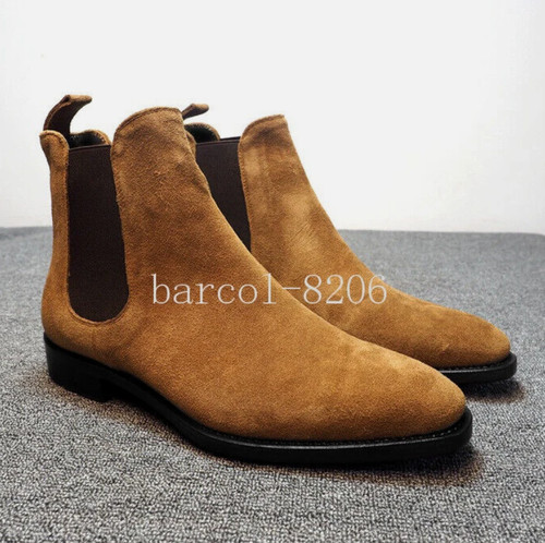 New mens suede chelsea boots - new,