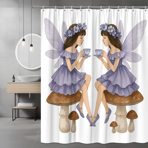 Fairy girls with - fairy, mushrooms