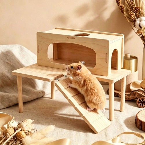 Wooden ladder platform - wooden,