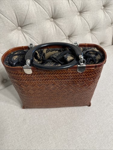 Vintage woven bamboo med - vintage,