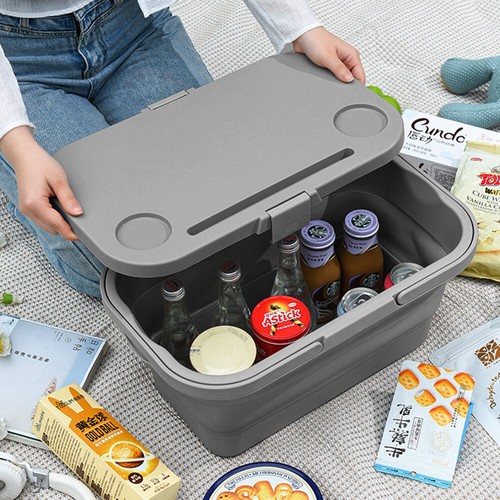 Folding storage box table - storage,