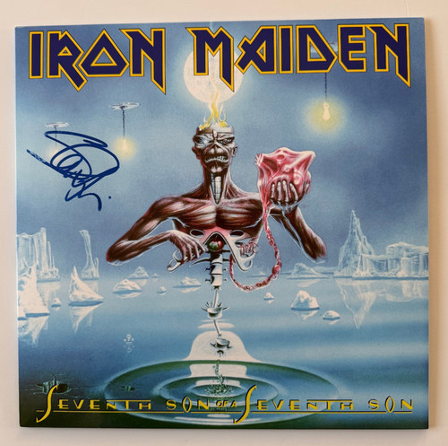 Steve harris signed iron - harris,