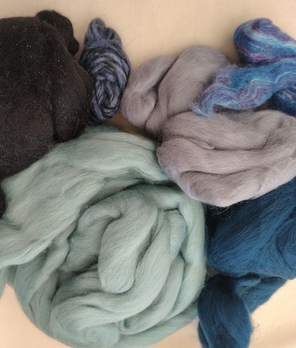 Merino wool for needle - , wet