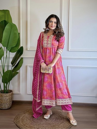 Women long anarkali gown - women's,