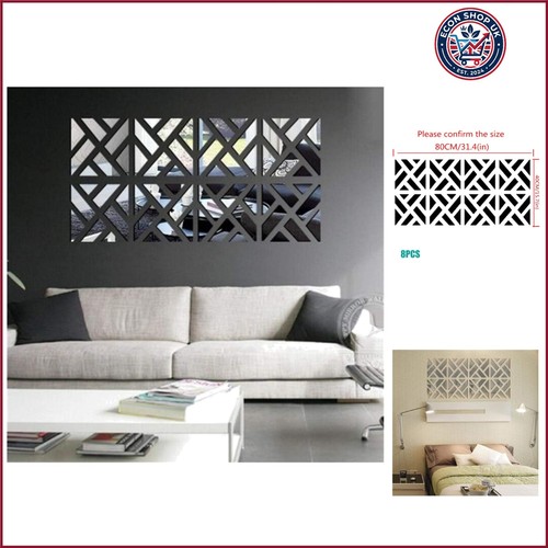 Square mirror wall stickers - square,