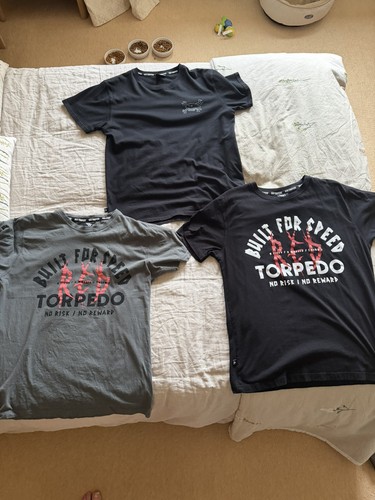 Red torpedo motorcycle shirt - red,