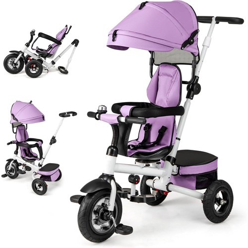 Toddler push tricycle equipped - tricycle,