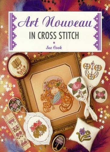 Art nouveau cross - art, stitch