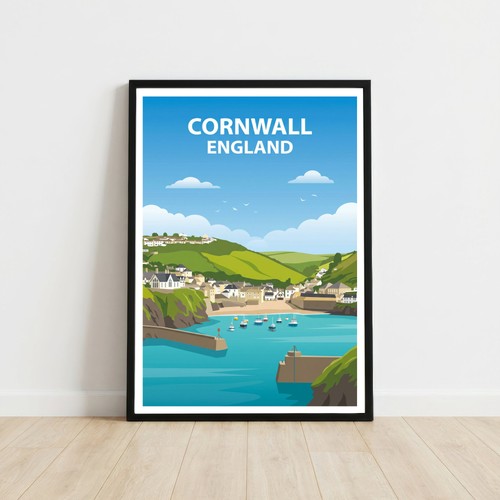 Cornwall travel poster wall - travel,