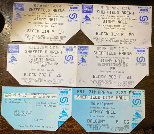 Jimmy nail concert ticket - 8, x