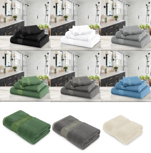 Luxury bamboo large towel - bamboo,