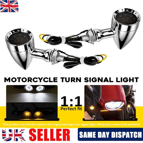 Smoked motorcycle bullet - smoked,