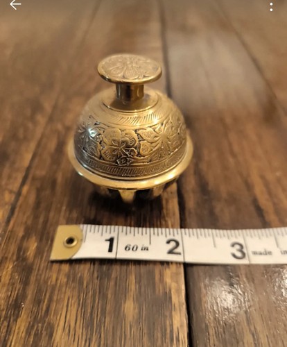 Brass indian claw bell vintage - indian,