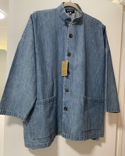 Eskandar boxy denim jacket - eskandar,