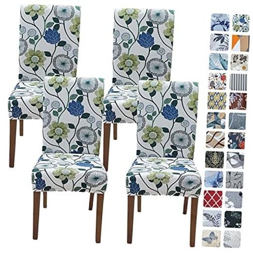 White chair covers for dining - white,
