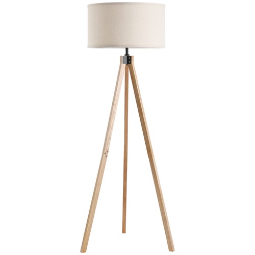 Homcom wood tripod floor - wood,