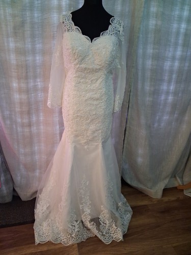 Wedding dress size ivory - dress,
