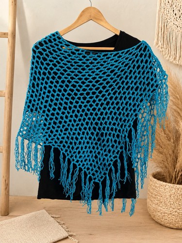Handmade crochet poncho - crochet,