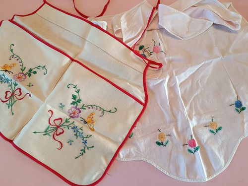 Vintage embroidery pinny - vintage,