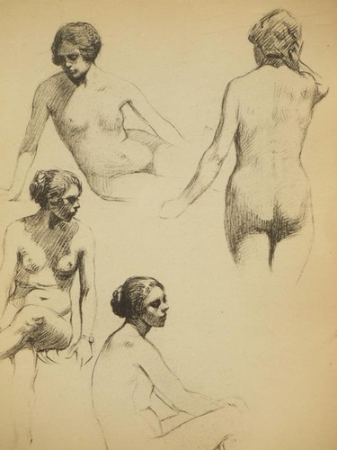 6art deco female nude - 6art,