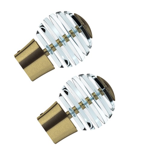 Curtain pole finials - pole, swish