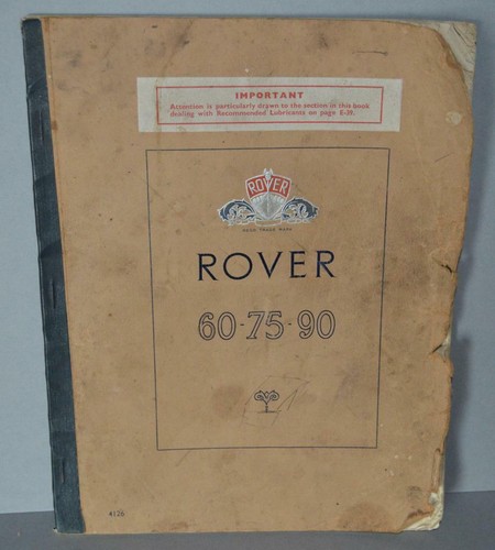 Old rover 90 owners - old, 60-75-90