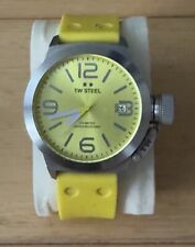 TW STEEL Canteen Yellow Dial Yellow Silicone Men's Watch TW520
