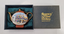 Regency Ceramic Miniature Tea Pot Stunning Collectable Boxed New Old Stock