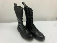 TredAir Boots 14 Eyelets Black Shiny Leather Size 8UK Made In England Rare Boots