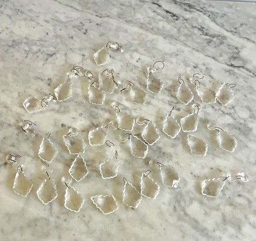 Clear cut crystal chandelier - clear,