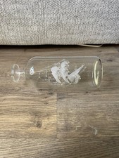 Vintage 20 cm Blown Glass Ship
