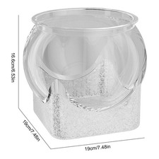 Clear Round Glass Flower Vase