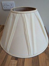 Large Vintage Cream Pleated