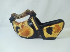 Wine Bottle Holder Clog Shoe Grape Leaf Design (Read Description)