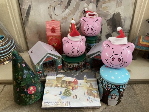Marks spencer christmas tins - marks,