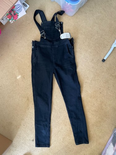 Ladies faded black denim - faded,