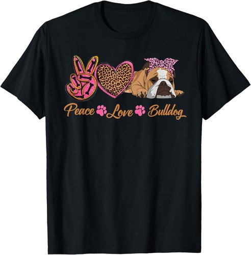 Peace love english bulldog - peace,