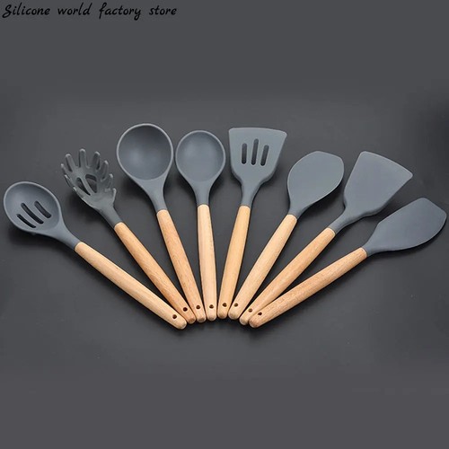 Silicone kitchen utensils set - utensils,