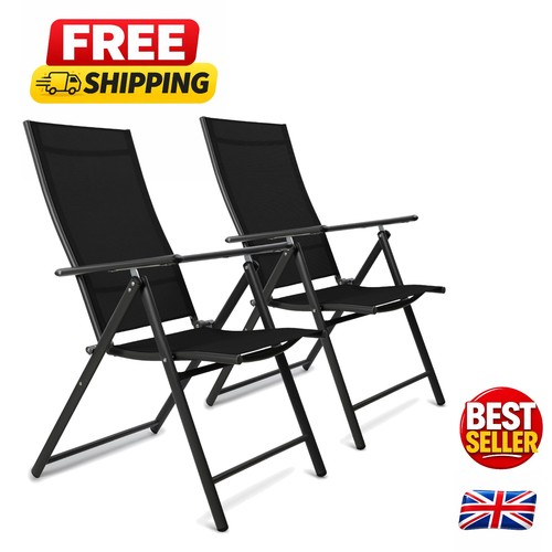 Elegant black garden recliners - elegant,