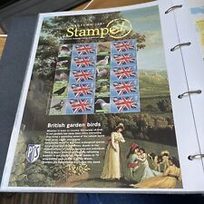 GB 2007 Autumn Stampex Smiler Sheet British Garden Birds Robin Dove Tit Pigeon