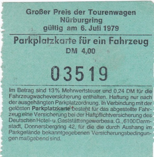 1979 nürburgring parking - 1979,