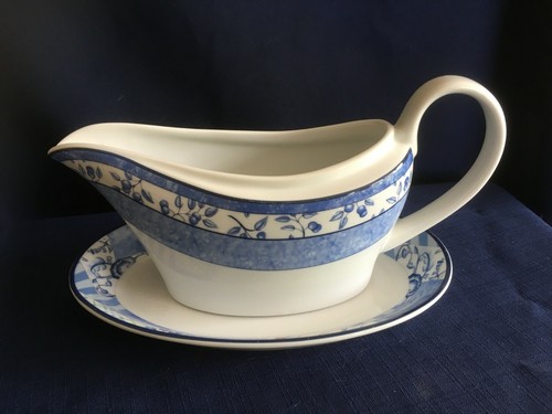 Wedgwood indigo gravy boat - wedgwood,
