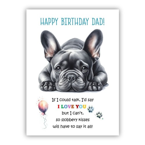 Birthday card from the dog - from,