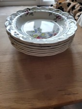 Antique Booths Soup Plate/Cereal Bowl Chinese Tree A8001  Used Good Condition