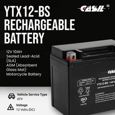 YTX12-BS Motorcycle Battery