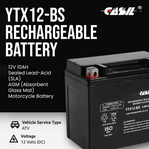 Ytx12 motorcycle battery - ytx12-bs,