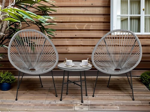 Egg chair 3pc - egg, outdoor